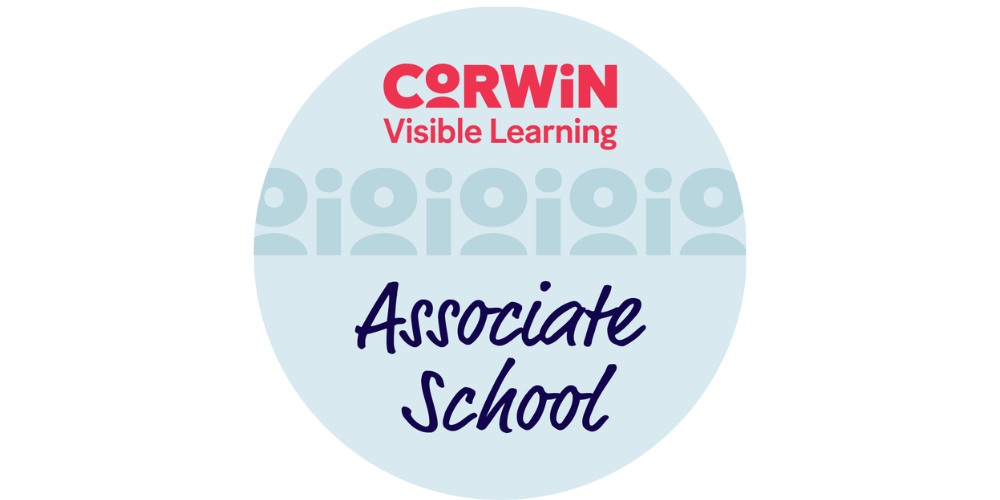 LOGO THAT SAYS "Corwin Visible Learning Associate School"
