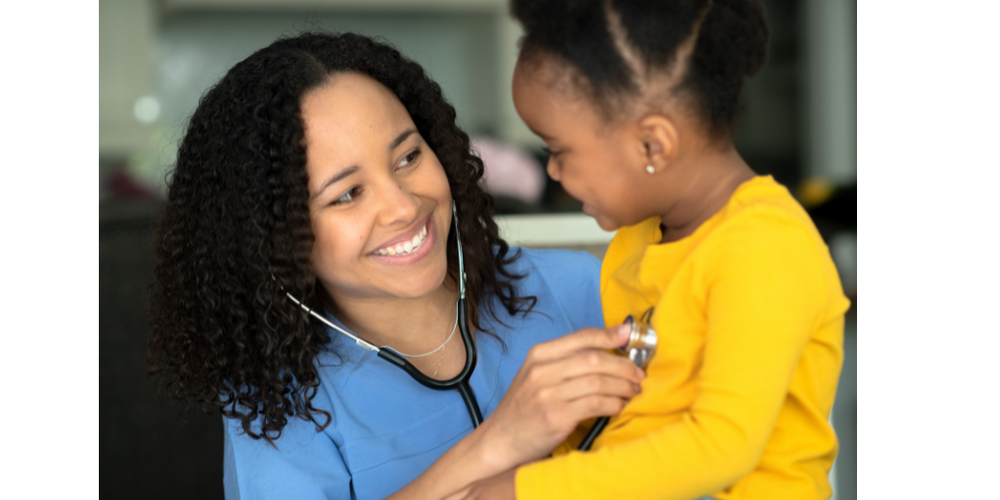 NURSE CHECKING STUDENT