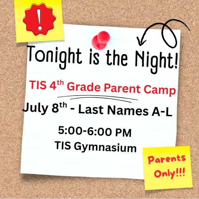 4th Grade Parent Camp