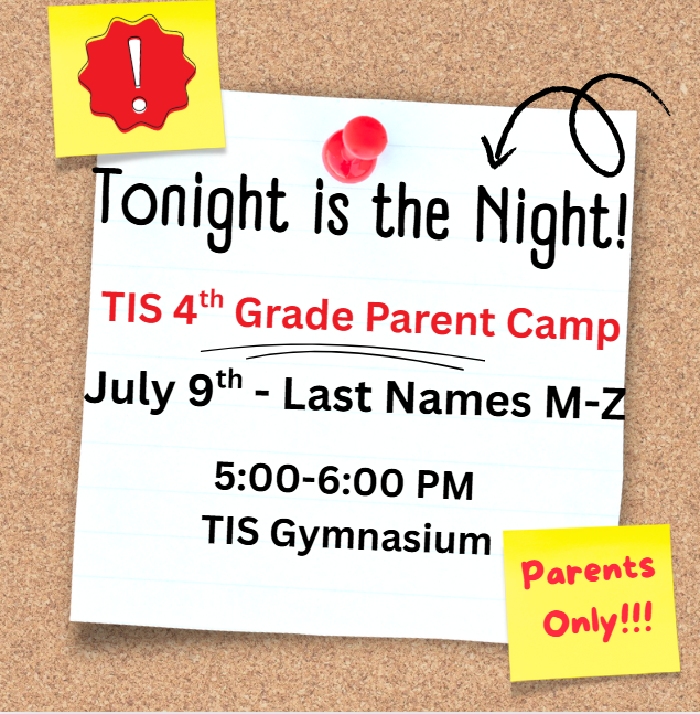 4th Grade Parent Camp