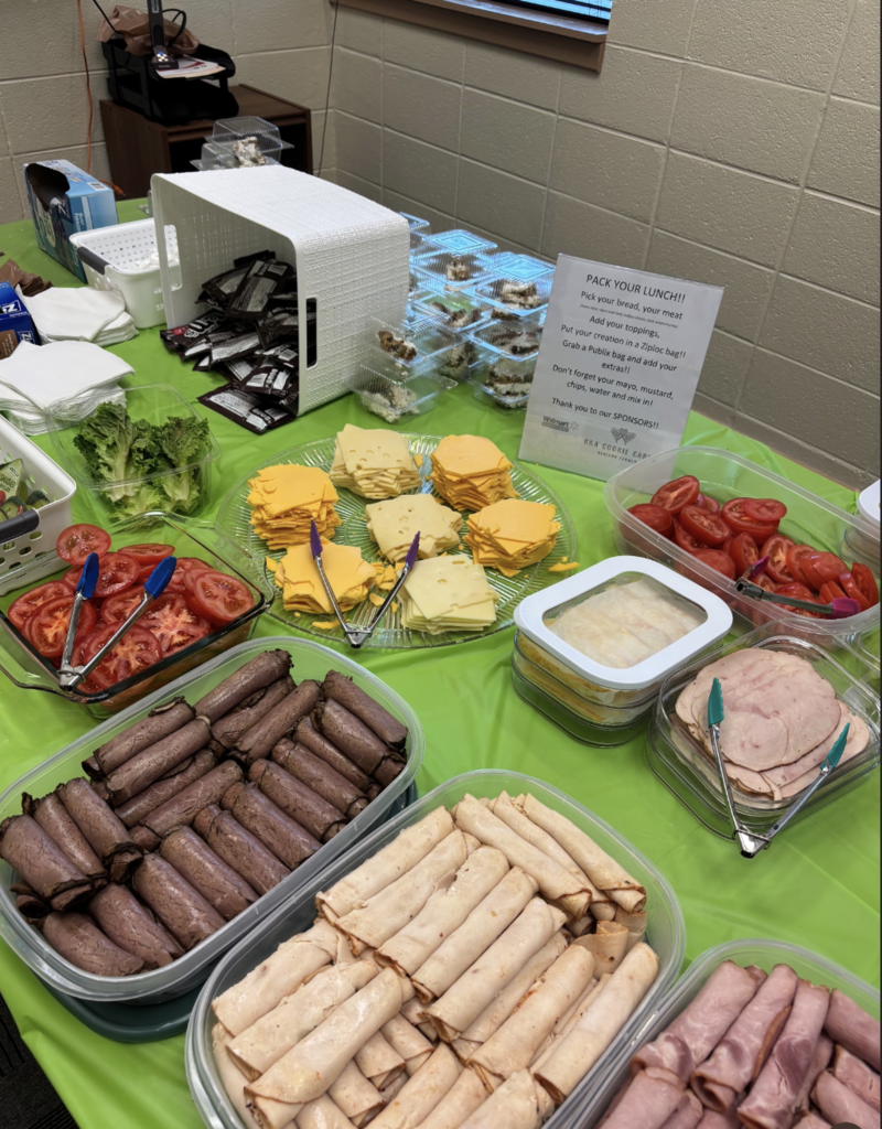 Wal-Mart Neighborhood Market in Alabaster provided lunch