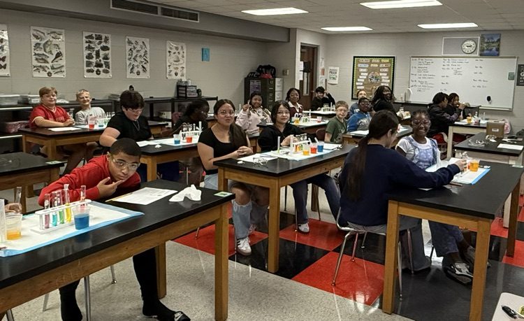 students in lab 
