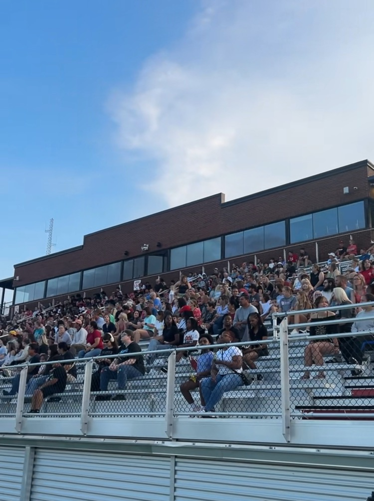 People in stands
