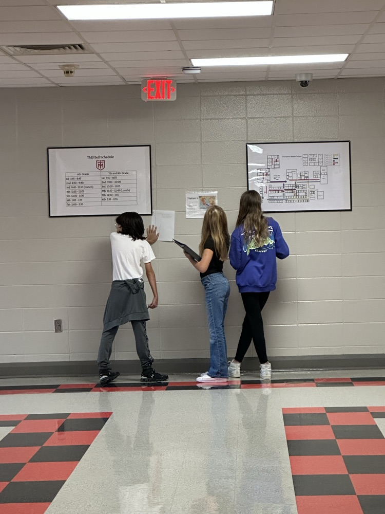 students working