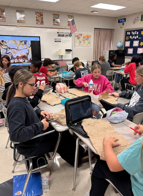 students in class
