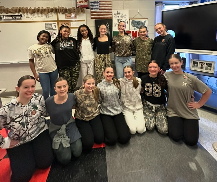 students in camo 