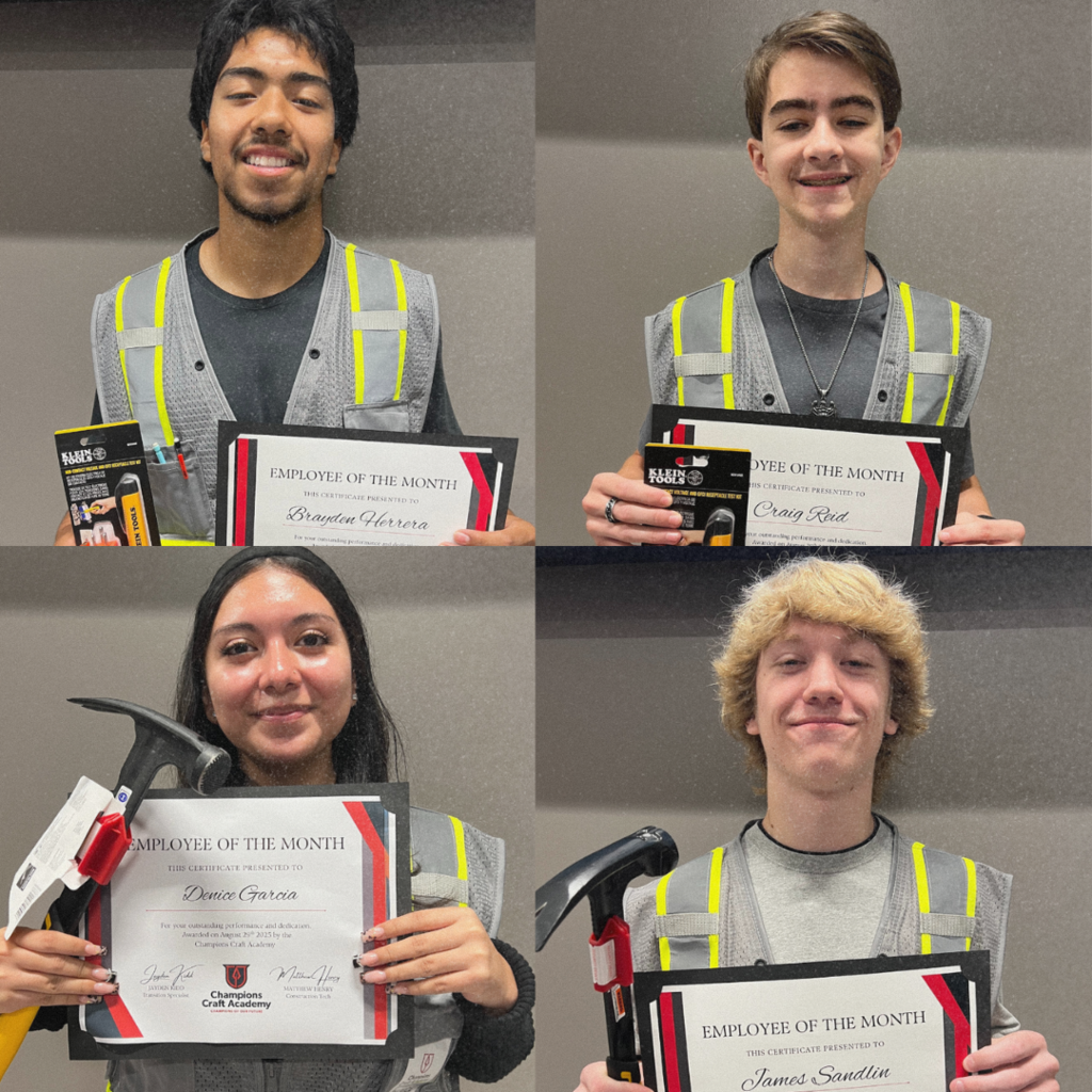 Craft Academy Employees of the Month