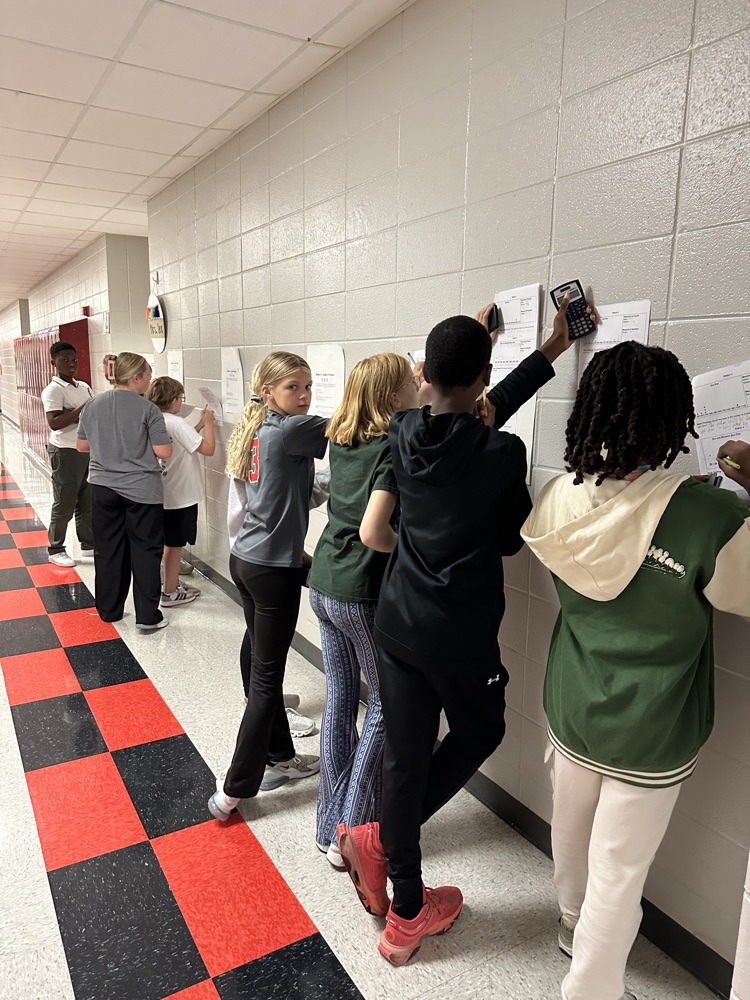 students working