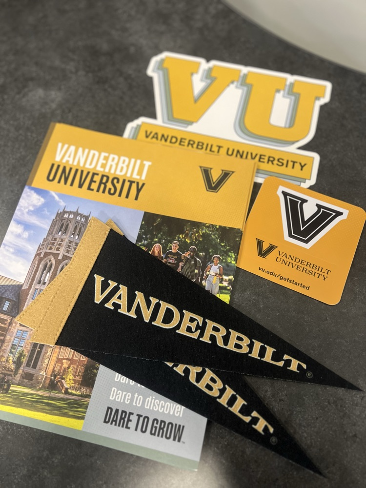College recruitment materials from Vanderbilt