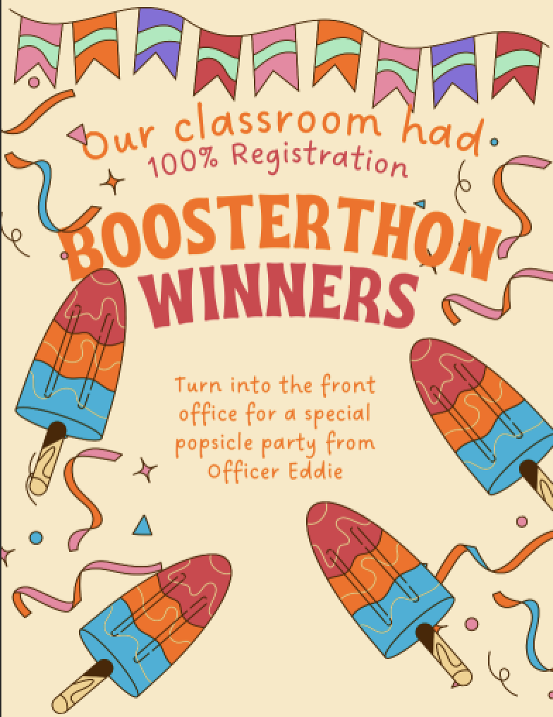 boosterthon winners popsicle party
