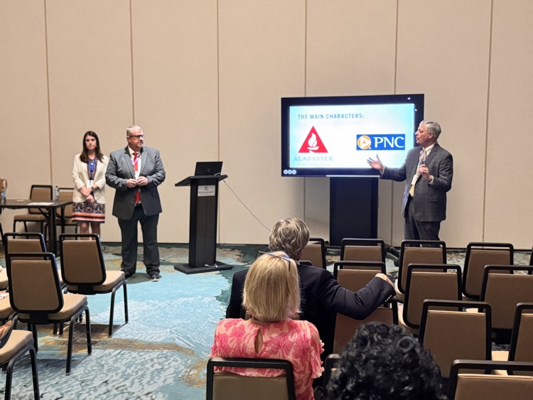 people presenting in a room