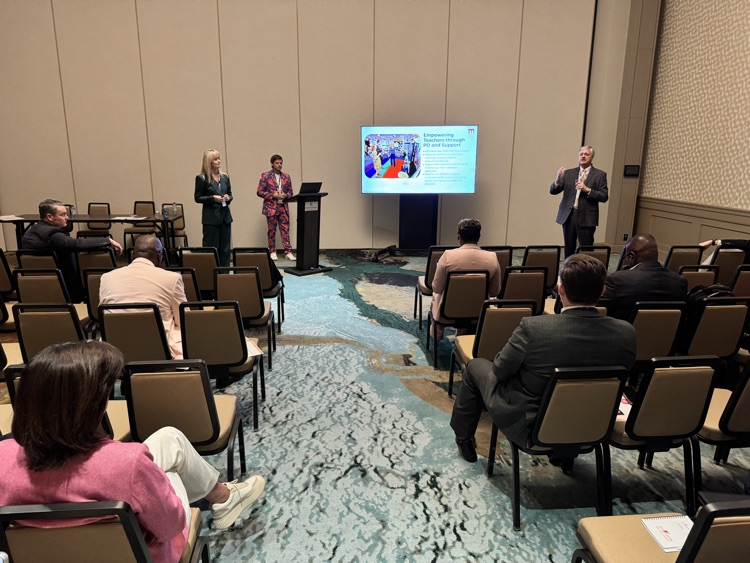 people presenting in a room