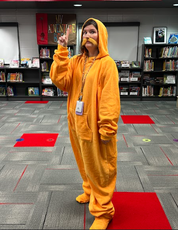 ms. averett dressed as the lorax