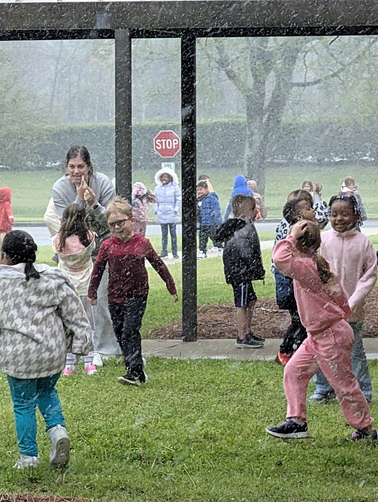 kids playing in snow
