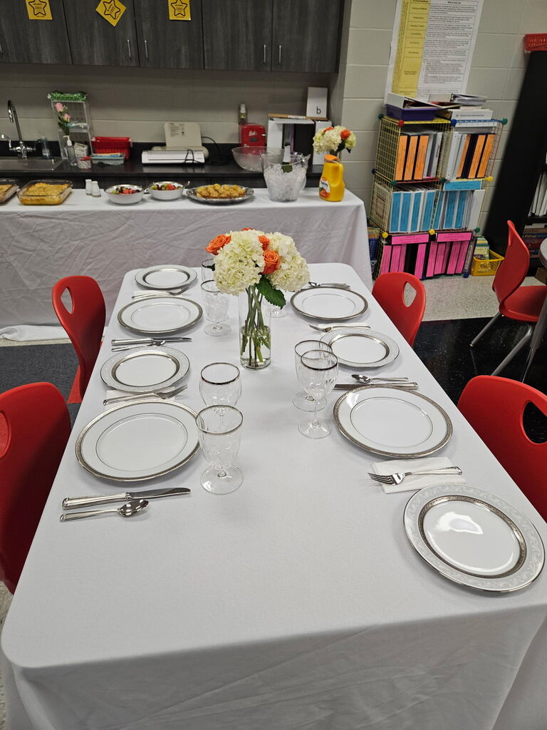 brunch set up