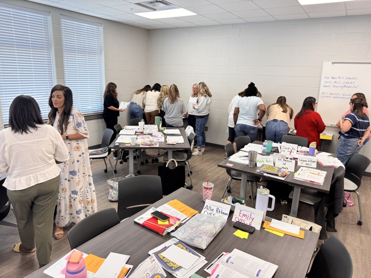 teachers working in a room
