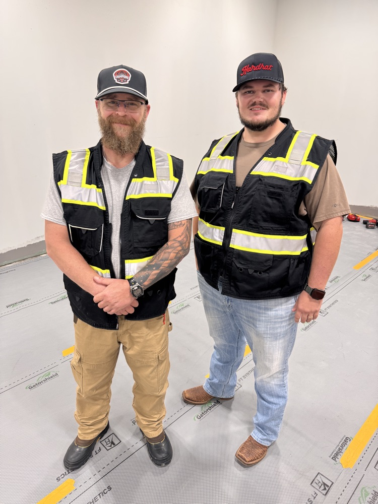 two men standing
