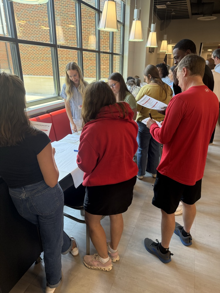 teachers engage in a collaborative exercise