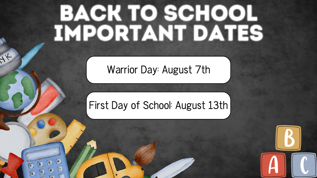 back to school important dates