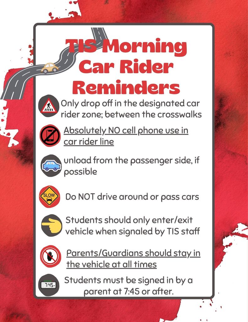 Car Rider Morning Procedures