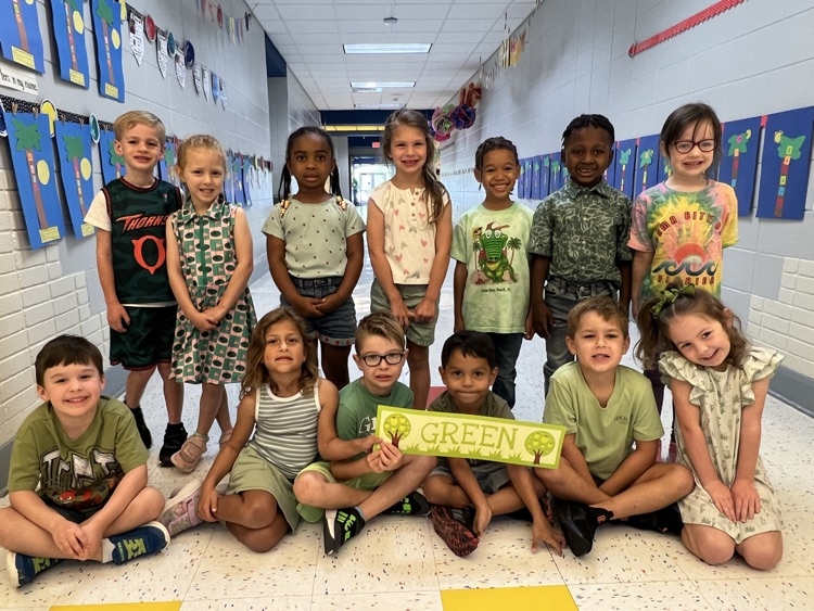 Kindergarten/Pre-K Color Days- Green💚