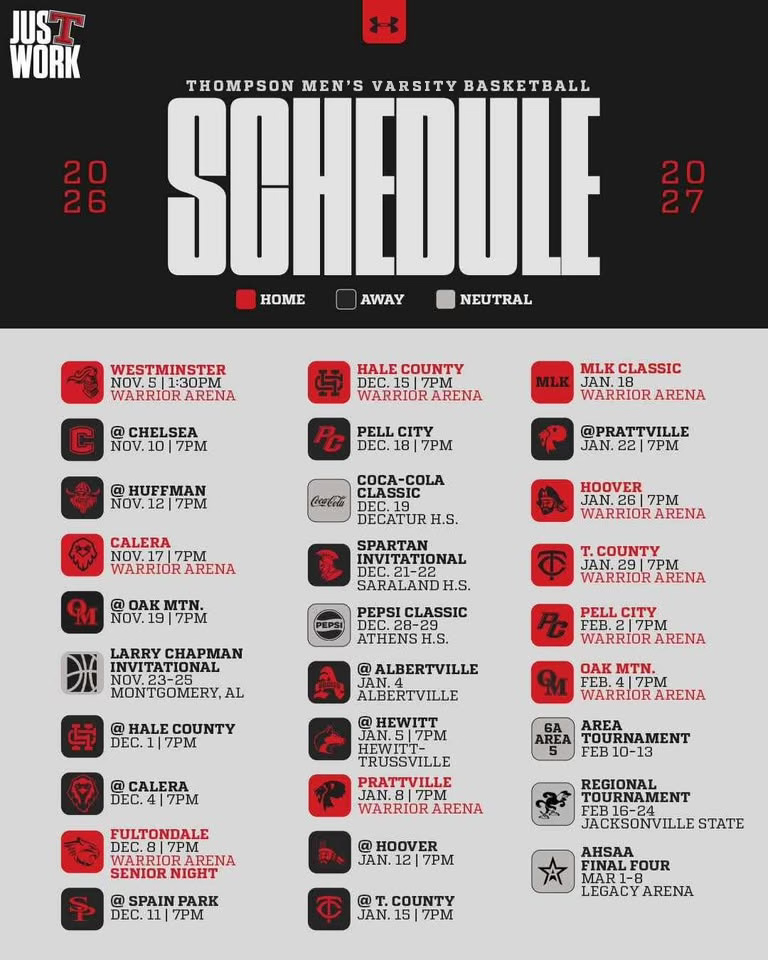 Men's Basketball Schedule