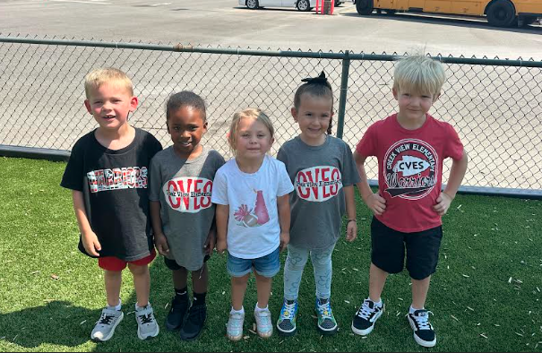 kids standing outside
