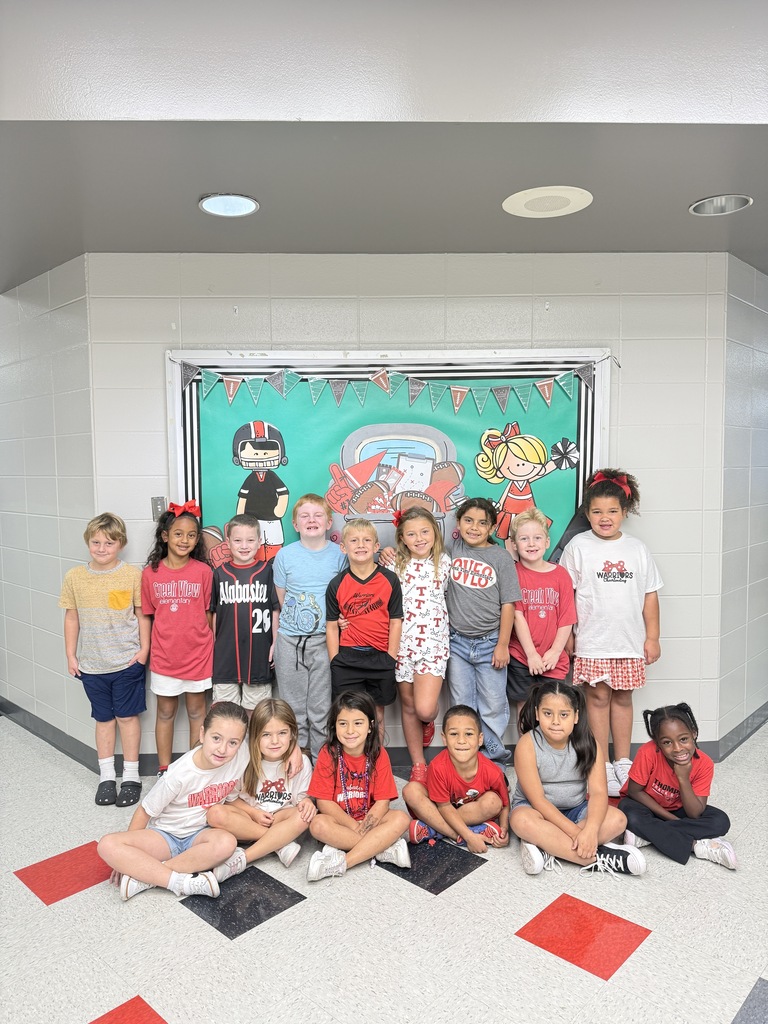 class dressed in red & black