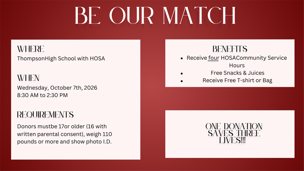 Be Our Match Blood Drive