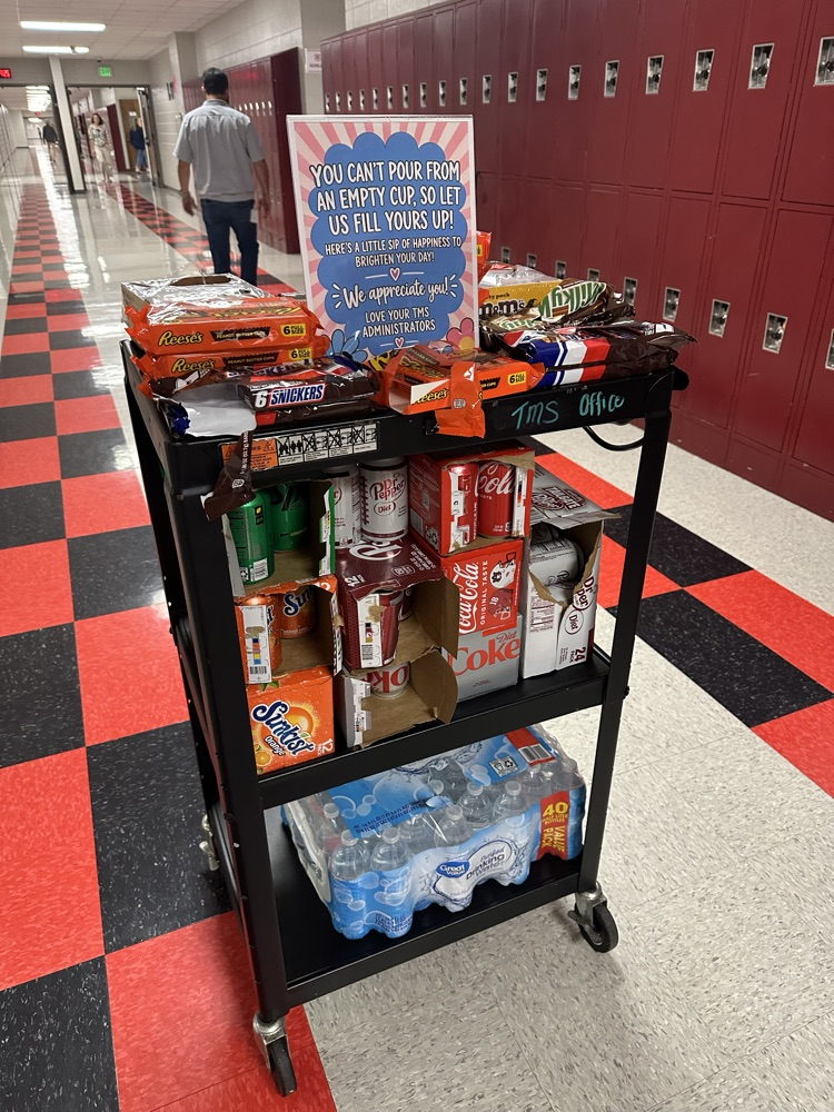 cart of snacks 