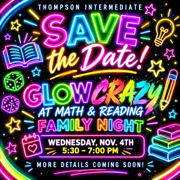 glow reading and math night 11/4