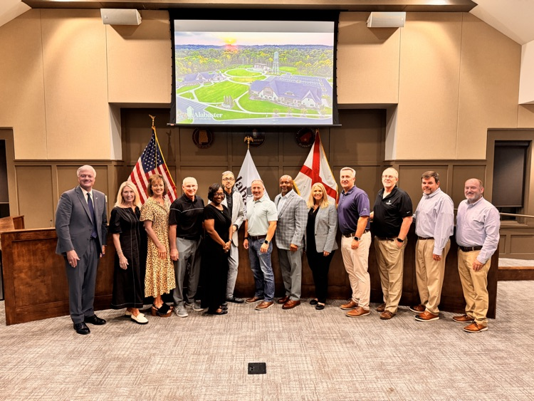 fourteen people in city council chambers