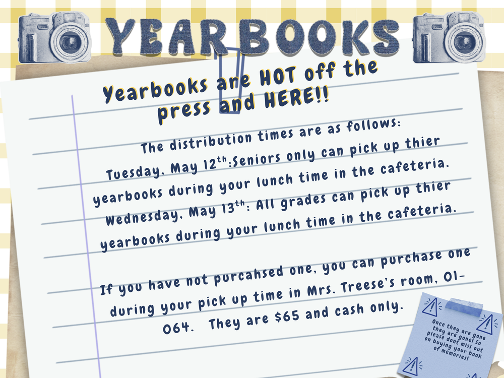 Final yearbook Sales