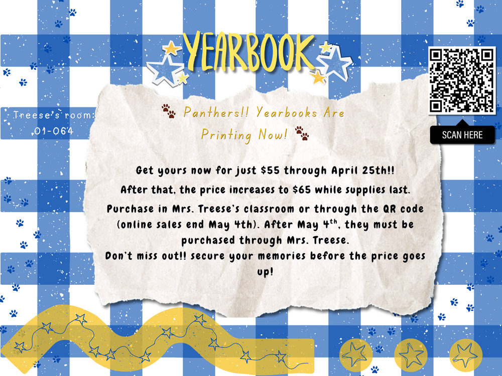 Last chance for yearbook flyer