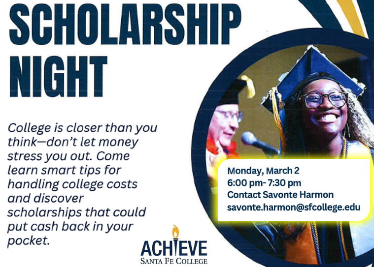 Scholarship Night flyer