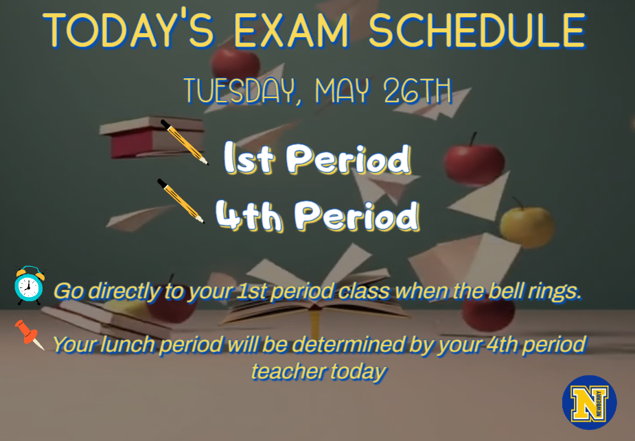 Today's Exam Schedule