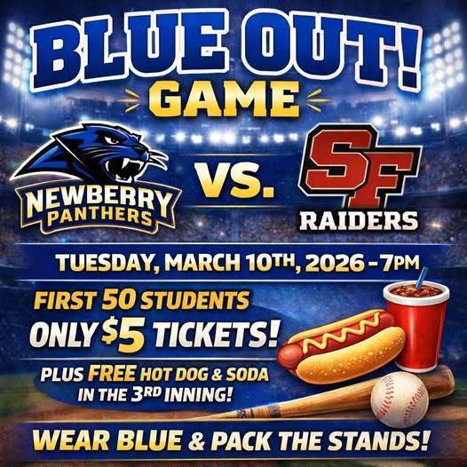 Baseball blue out flyer