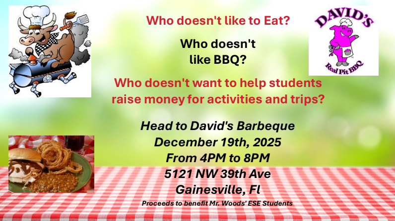 David's BBQ Fundraiser 12.19.25