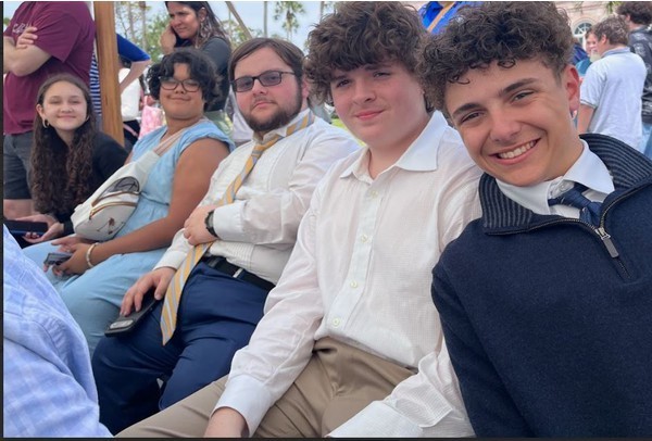 Debate team at competition