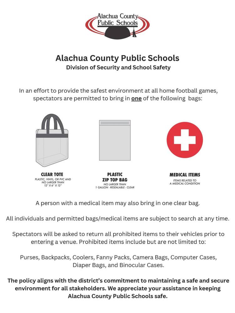 ACPS Clear Bag Policy