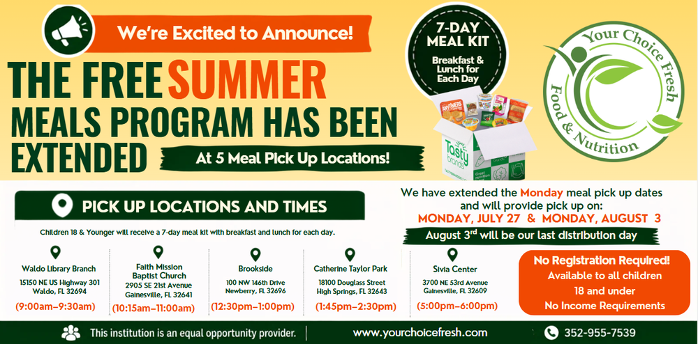 Summer Meals extension
