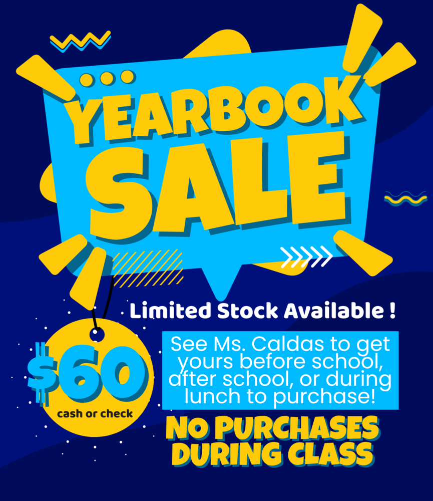 Yearbooks are on sale for $60 while supplies last