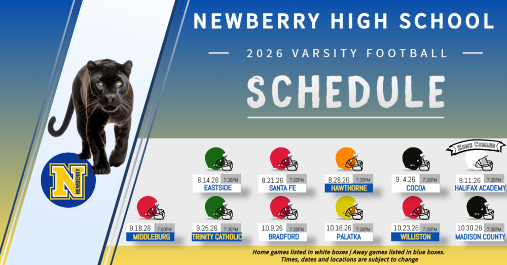 2026 Varsity  Football Schedule
