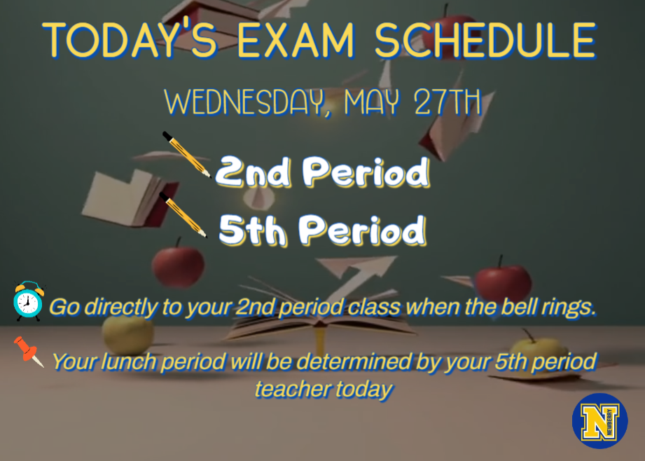 Today's Exam Schedule