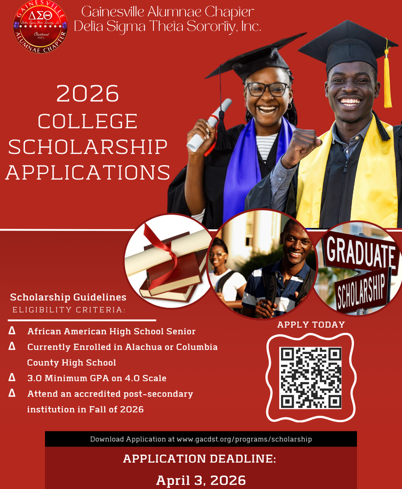 Scholarship information flyer