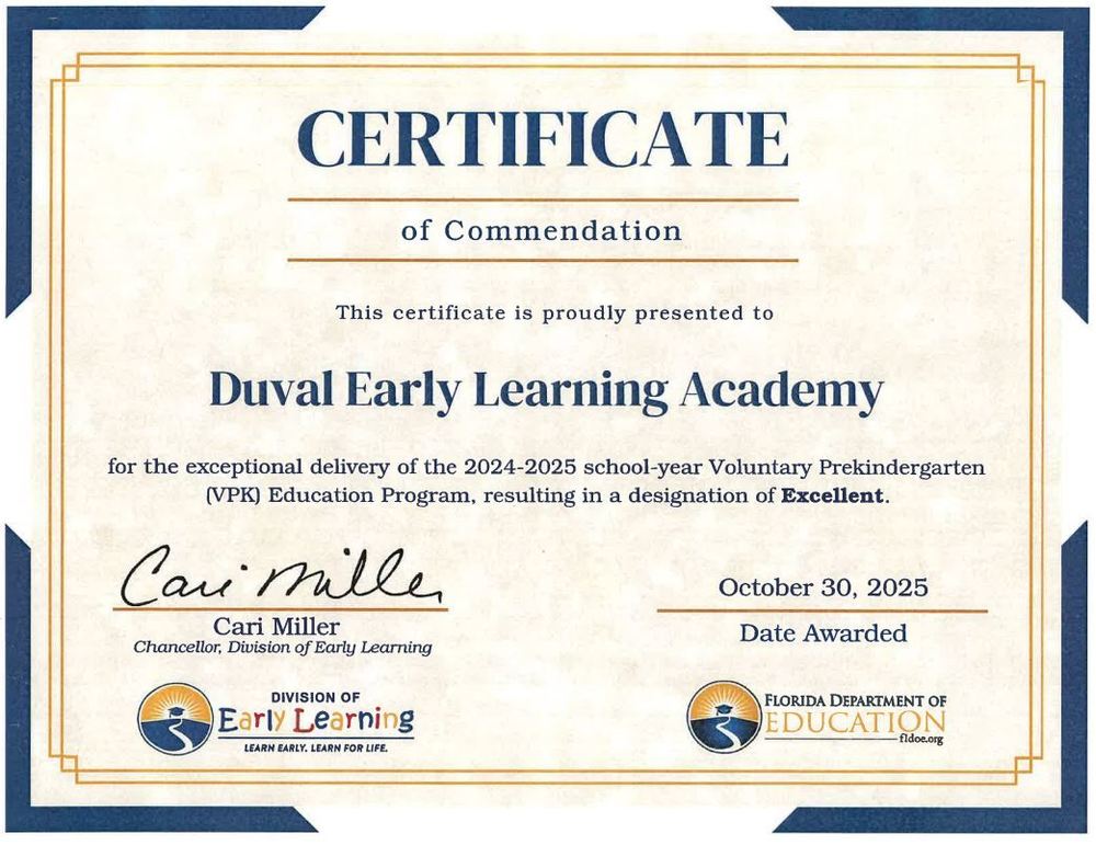 Certificate of Excellence 