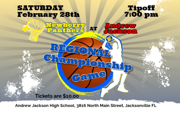 Basketball Regional Finals flyer