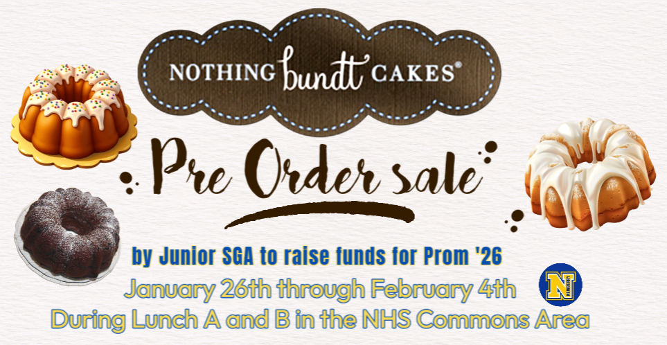 Nothing Bundt Cakes Pre-Order flyer
