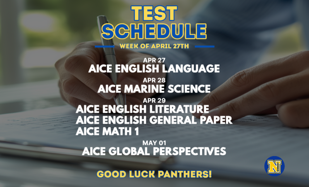 Testing schedule (Week of 4.27.26)