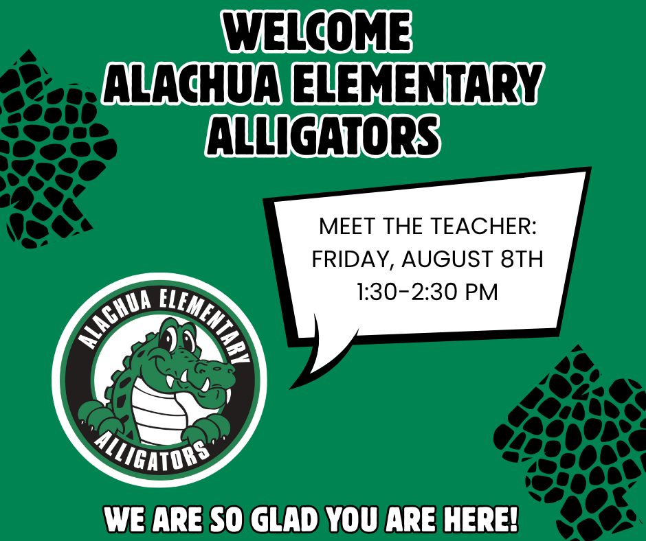 Meet the Teacher: Friday, August 8th 1:30-2:30 pm
